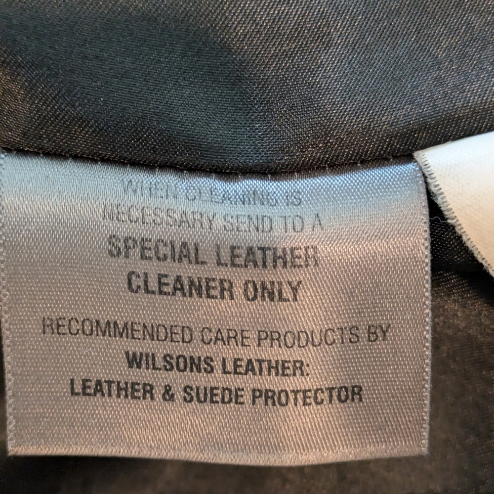 Wilsons Leather Pelle Studio Black Genuine Leather Jacket Button Front XL - Picture 6 of 11